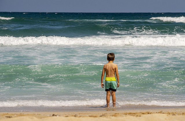 boy at beach